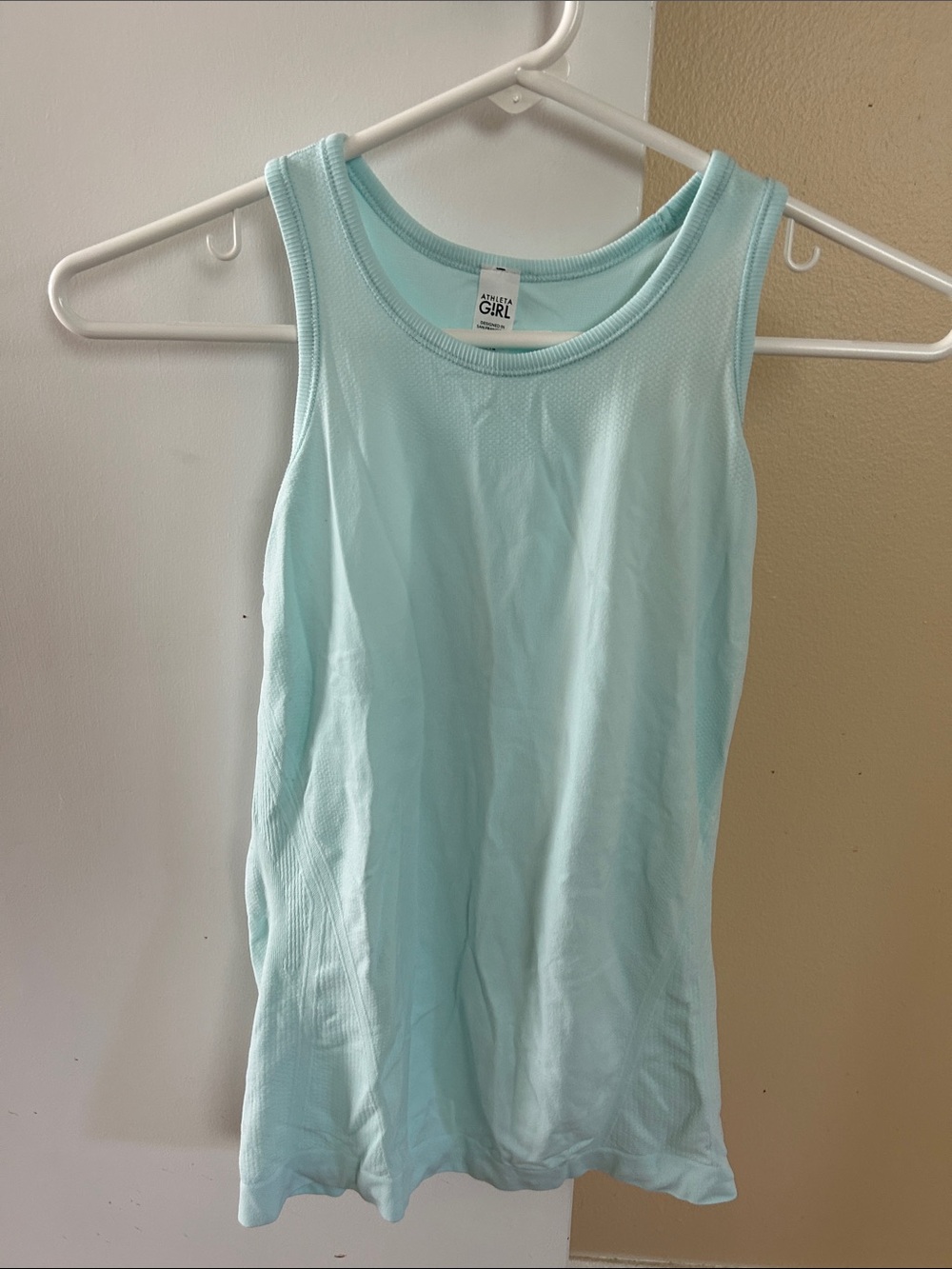 Athleta Girl Light Mint Ribbed Girl's Tank Top